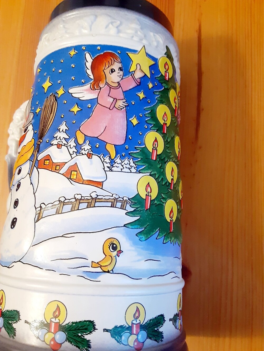 Gerz West Germany Snowman & Friends Christmas Stein